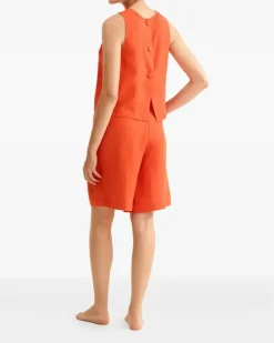 Women's Sleeveless Top Ss26 W Orange