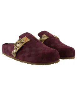 Women's Slipper Burgundy Calfskin