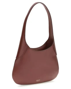 Women's Small Joan Hobo Shoulder Bag Oxblood Calf Leather Bos Taurus Red