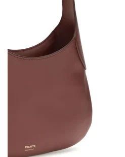 Women's Small Joan Hobo Shoulder Bag Oxblood Calf Leather Bos Taurus Red