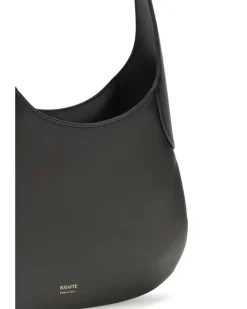 Women's Small Joan Hobo Shoulder Bag Black Calf Leather Bos Taurus