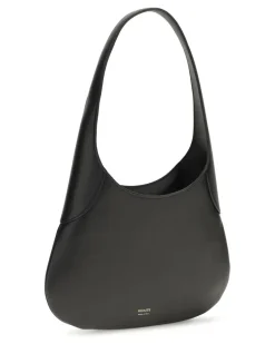Women's Small Joan Hobo Shoulder Bag Black Calf Leather Bos Taurus