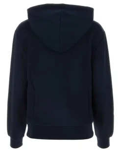 Women's Standard Hoodie Navy Cotton Organic Sweater