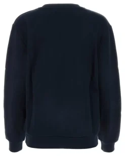 Women's Standard Sweatshirt Navy Cotton Organic Sweater