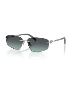 Women's Sunglasses Dark Grey-Silver Metal Eyewear - Grey/silver Gray