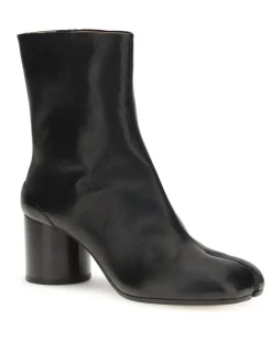 Women's Tabi Ankle Boots Black Lamb Ovis Aries tabi