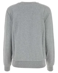 Women Standard Sweatshirt Gray Cotton Organic Sweater