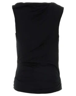 Women's Tank Top Black Viscose Elastane Sweater