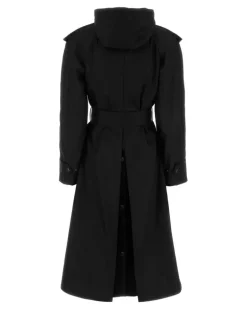 Women's Tilley Trench Coat Black Polyamide