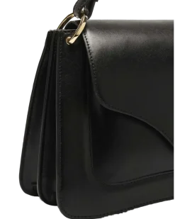 Women's Top Handle Bag Black Calf Split - Top-Handle-Bags