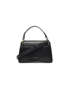 Women's Top Handle Bag Black Calf Split - Top-Handle-Bags