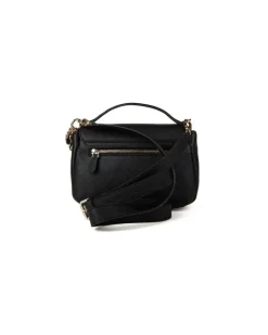 Women's Top Handle Bag Black Polyurethane - Top-Handle-Bags