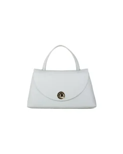 Women's Top Handle Bag Snow-Green Cowhide - Top-Handle-Bags Snow/green