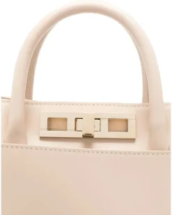 Women's Top-Handles Clasp Tote Bag Aw25 W Beige