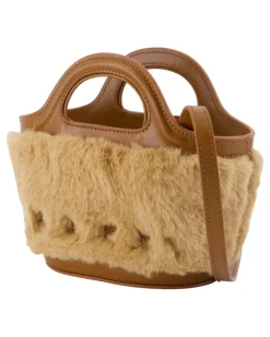 Women's Tropicalia Micro Top Handle Bag Beige Synthetic