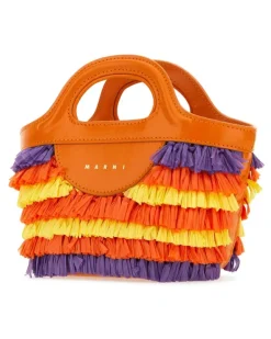 Women's Tropicalia Top Handle Bag Orange Leather