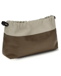 Women's Twin Clutch Bag Camel-Offwhite Shoulder