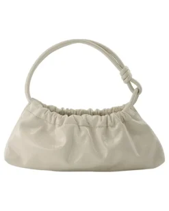 Women's Valerie Bag Cream Patent Vegan Leather Beige Synthetic Shoulder-hobo-bags