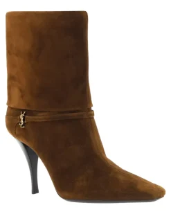 Women's Vicky Ankle Boots Land Calf Leather Bos Taurus Brown