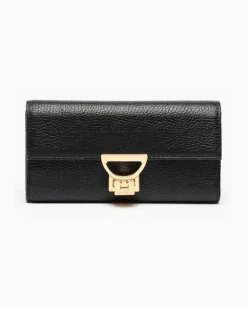 Women's Wallet Black Bovine Leather Bags