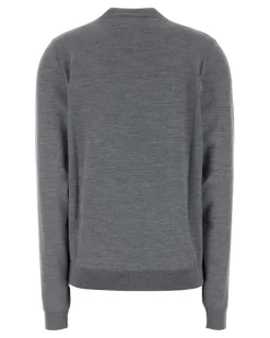 Women's Wool Button-Front Cardigan Gray