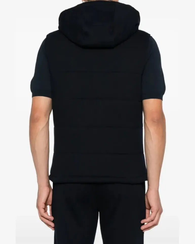 Women's Zip-Fastening Vest Aw25 M Black