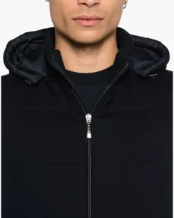 Women's Zip-Fastening Vest Aw25 M Black