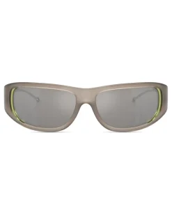 Wraparound-Stil Brille - Sonnenbrille - Unisex - Grau
