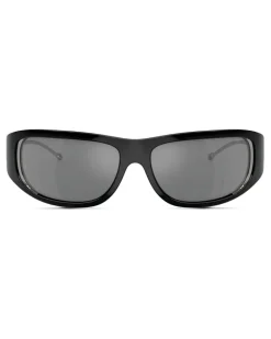 Wraparound-Stil Brille - Sonnenbrille - Unisex - Schwarz