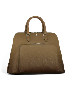 Writing Traveler Handtasche - Sandfarben - Leder - MB220266 - Tragetaschen