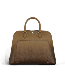Writing Traveler Handtasche - Sandfarben - Leder - MB220266 - Tragetaschen