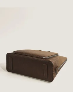 Writing Traveler Handtasche - Sandfarben - Leder - MB220266 - Tragetaschen