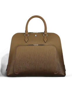 Writing Traveler Handtasche - Sandfarben - Leder - MB220266 - Tragetaschen