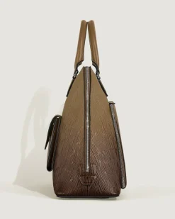 Writing Traveler Handtasche - Sandfarben - Leder - MB220266 - Tragetaschen