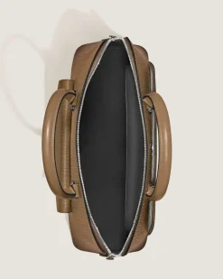 Writing Traveler Handtasche - Sandfarben - Leder - MB220266 - Tragetaschen