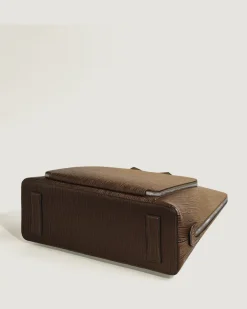 Writing Traveler Handtasche - Sandfarben - Leder - MB220266 - Tragetaschen