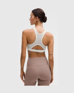 Wunder Train BH mit Mesheinsatz hinten Mittlerer Halt für B/C-Cups für Frauen – Größe in White
