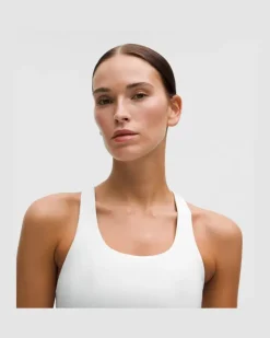 Wunder Train BH mit Mesheinsatz hinten Mittlerer Halt für B/C-Cups für Frauen – Größe in White