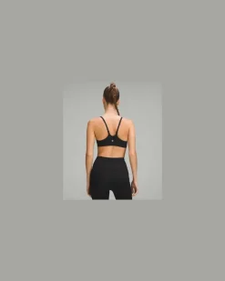 Wunder Train BH mit Racerback-Trägern Leichter Halt A/B-Cups für Frauen – Größe in Black