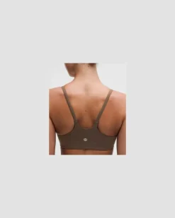 Wunder Train Racer-BH mit Trägern Leichter Halt C/D-Cups für Frauen – Größe in Walnut Crunch