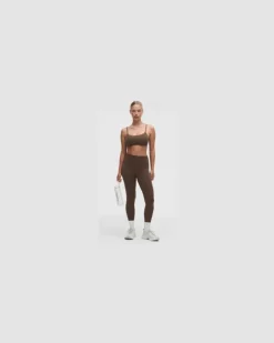 Wunder Train Racer-BH mit Trägern Leichter Halt C/D-Cups für Frauen – Größe in Walnut Crunch