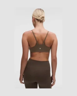 Wunder Train Racer-BH mit Trägern Leichter Halt C/D-Cups für Frauen – Größe in Walnut Crunch