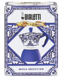 x Bialetti großer Moka Induktionskaffeekocher - Blau