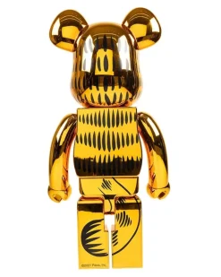 x Garfield Bearbrick 1000% Figur - Gold