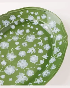 X Ginori 1735 Servierplatte Floral GrüN