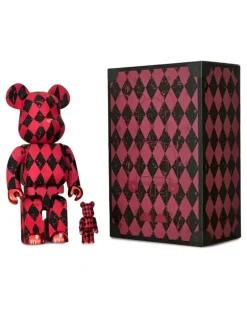 x MCM BE@RBRICK Harley Quinn 100% und 400% Figuren-Set - Rot
