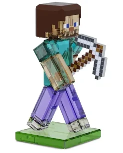 x Minecraft Steve Kristallfigur - Blau