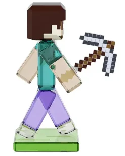 x Minecraft Steve Kristallfigur - Blau