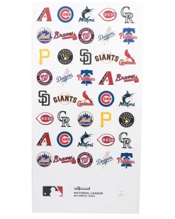 x MLB National League Bearbrick Figur - Weiß
