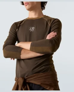 X On Longsleeve Braun